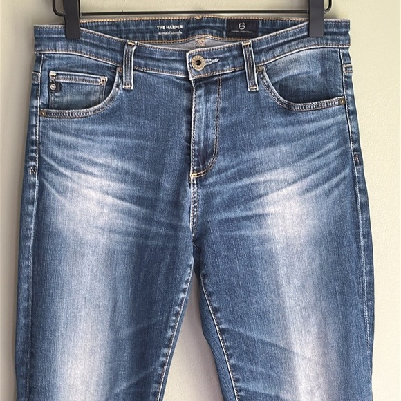 Adriano Goldschmied Harper Essential Straight Jeans Whiskering Faded Flaw 27 - Picture 4 of 9